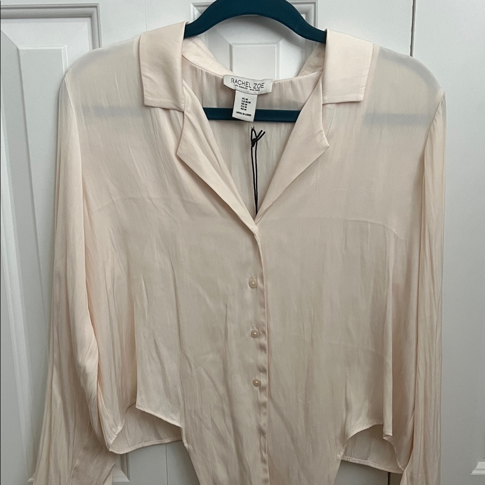 Rachel Zoe Light Cream Button Down Shirt